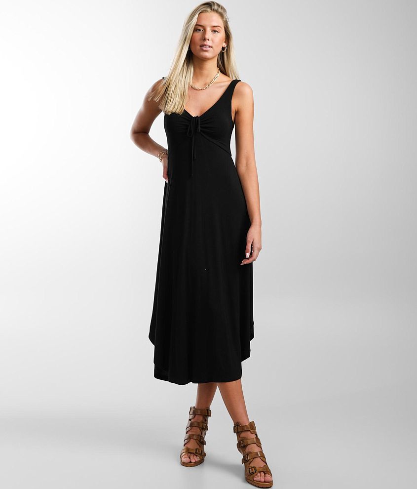Z Supply Jamie Midi Dress Women's Dresses in Black Buckle