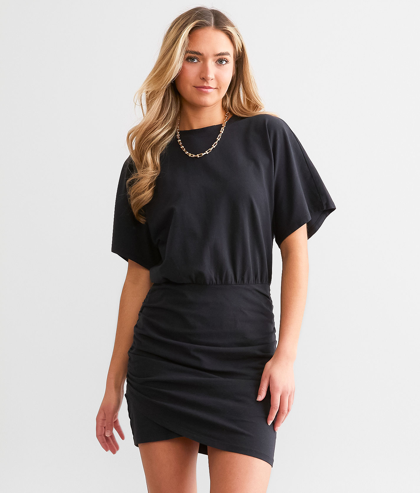 ワンピース Mary logo mini dress black andmary Mary logo mini dress black