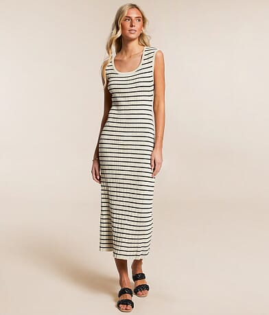 Z Supply Gisele Striped Midi Dress front view