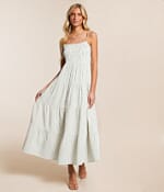 balos striped maxi dress Z Supply Balos Striped Maxi Dress  Pink & Navy Boutique