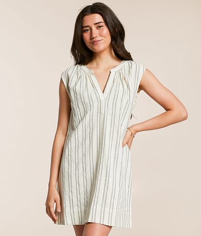 Z Supply Minna Striped Mini Dress front view