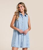 Z Supply New Day Twill Mini Dress - Women's Dresses in Light