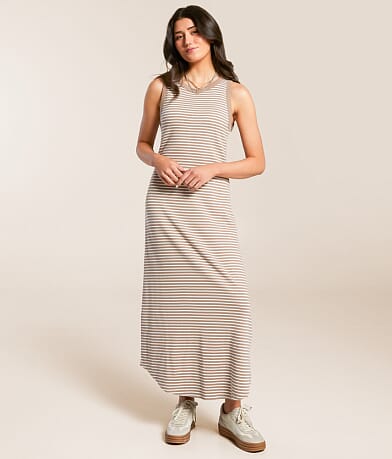 Z Supply Goodwin Stripe Midi Dress front view