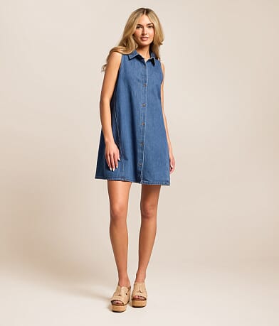 New Day Denim Mini Tank Dress thumbnail 2