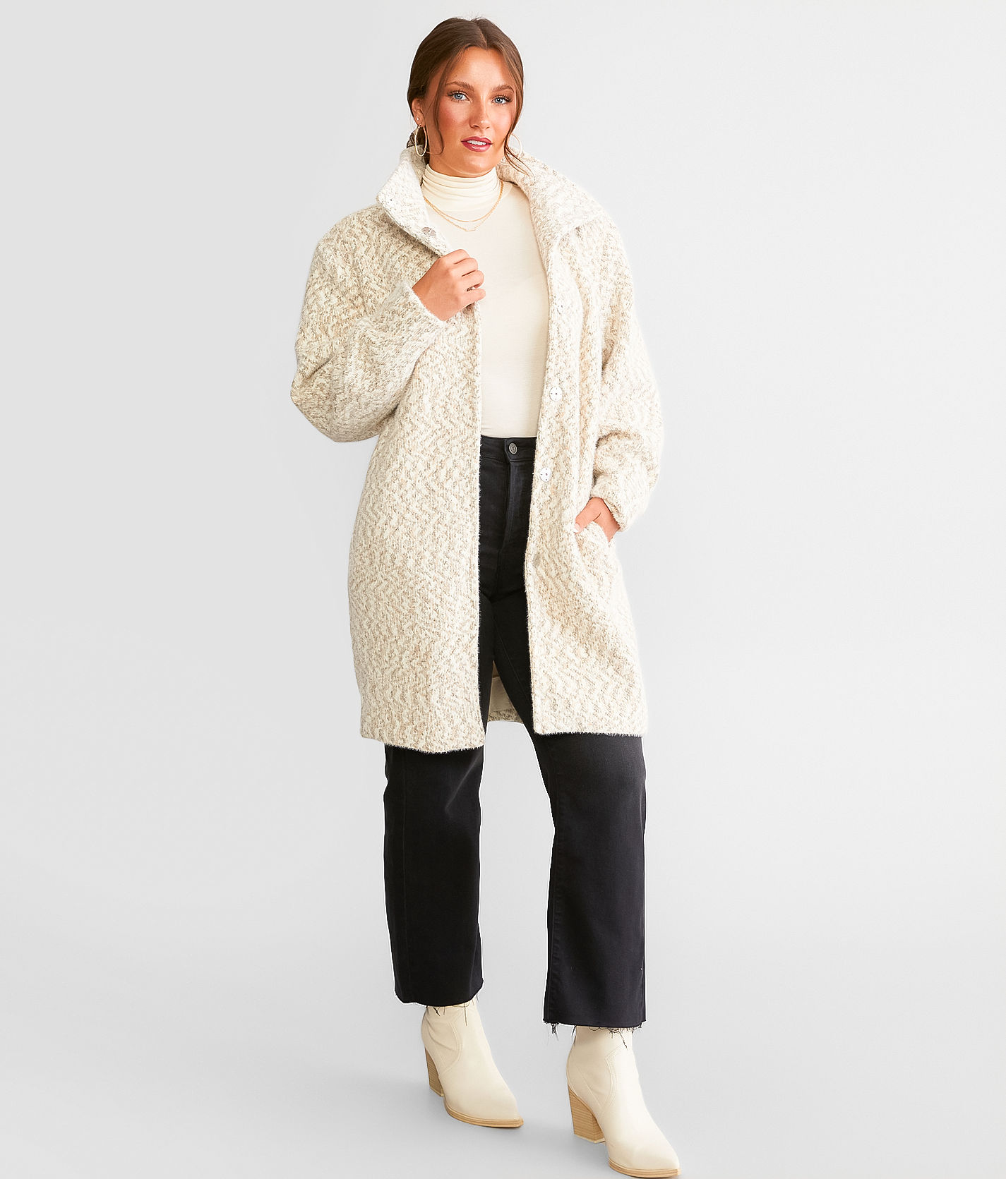 Z Supply Connor Eyelash Knit Jacket - Women's Coats & Jackets in