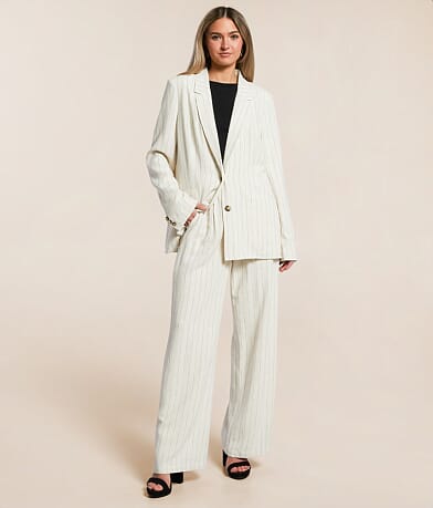 Z Supply Livingstone Pinstripe Blazer misc detail 2 view