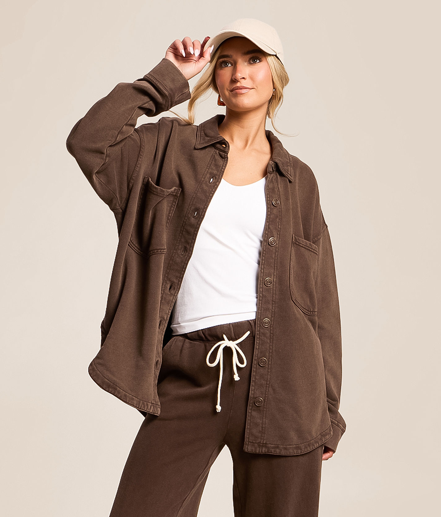 Z Supply All Day Knit Washed Shacket - Women's Coats & Jackets in