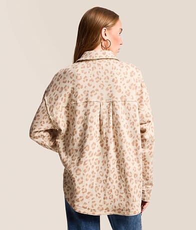 All Day Leopard Print Shacket thumbnail 2