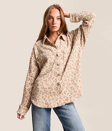 All Day Leopard Print Shacket