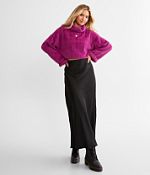 Z Supply Europa Satin Maxi Skirt - Women's Skirts in Black
