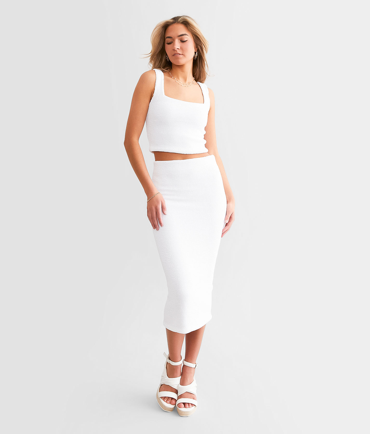 Z Supply Aveen Midi Skirt - Women's Skirts in White | Buckle