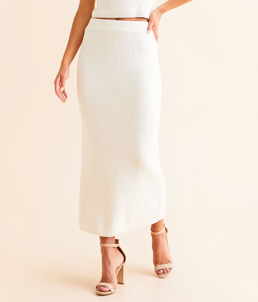 Z Supply Avni Maxi Sweater Skirt front view