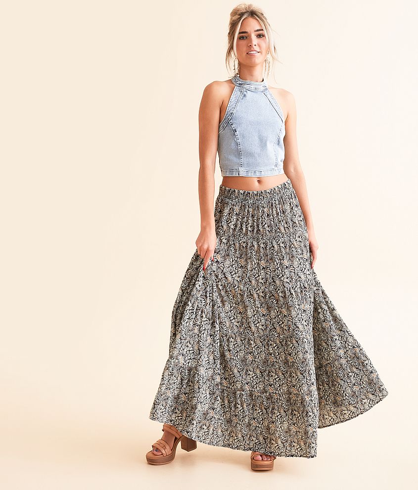 Z Supply Zendaya Reva Maxi Skirt front view