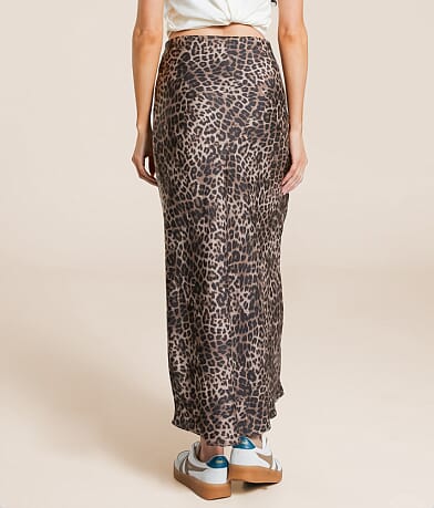 Z Supply Leopard Europa Maxi Skirt BACK