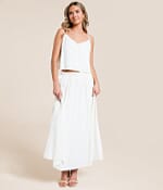 Z Supply Nicoline Crinkle Satin Midi Skirt - Women's Skirts