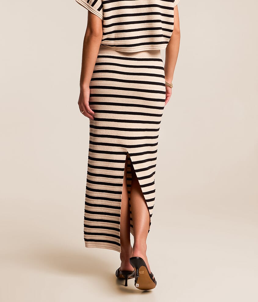 Emori Striped Maxi Skirt