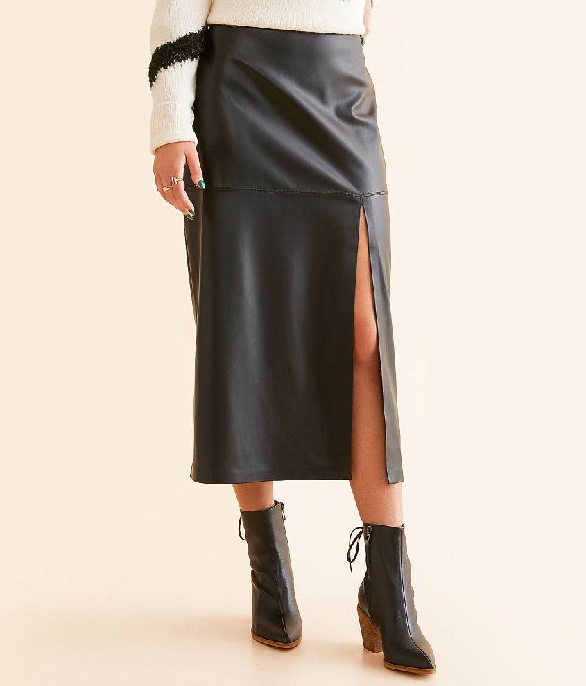 Z Supply Metropolitan Midi Skirt front view