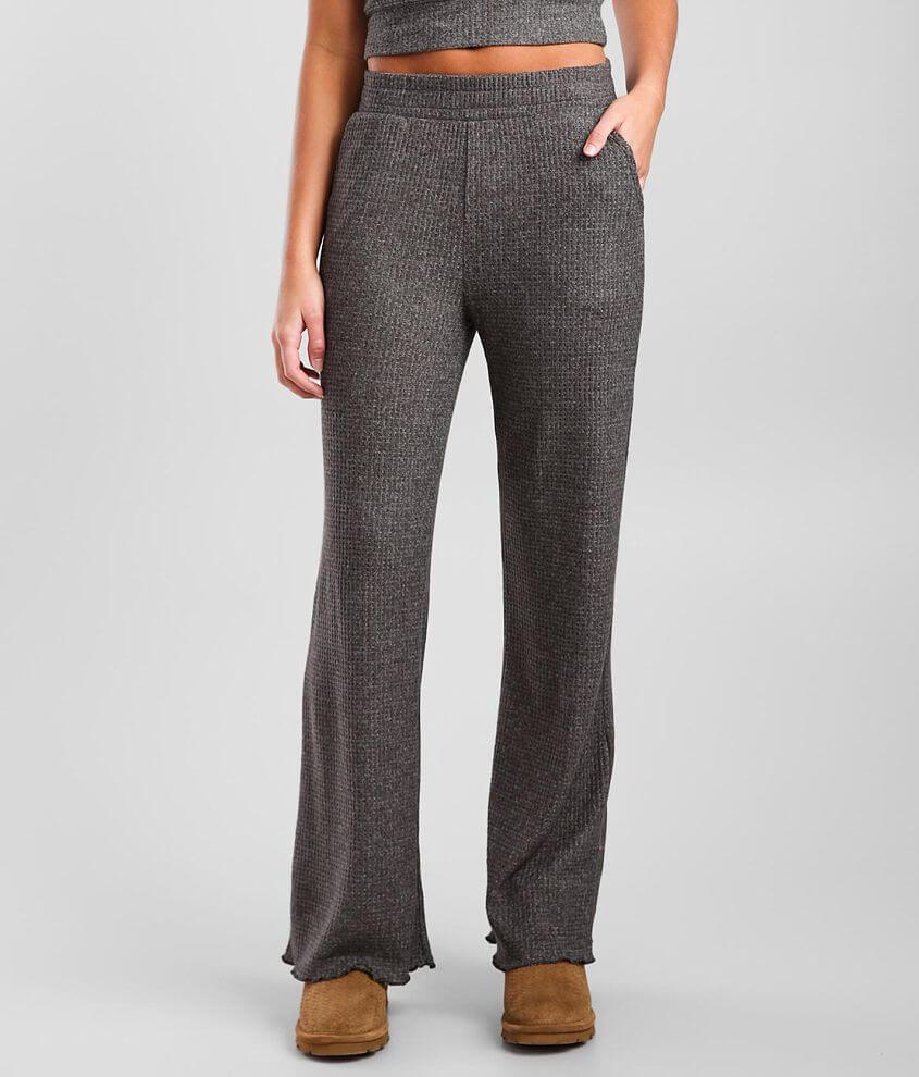Z Lounge Morning Thermal Wide Leg Pant front view