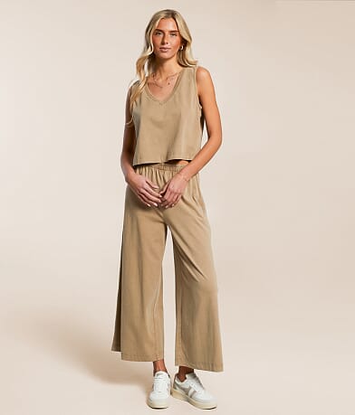 Z Supply Scout Jersey Flare Pant front view