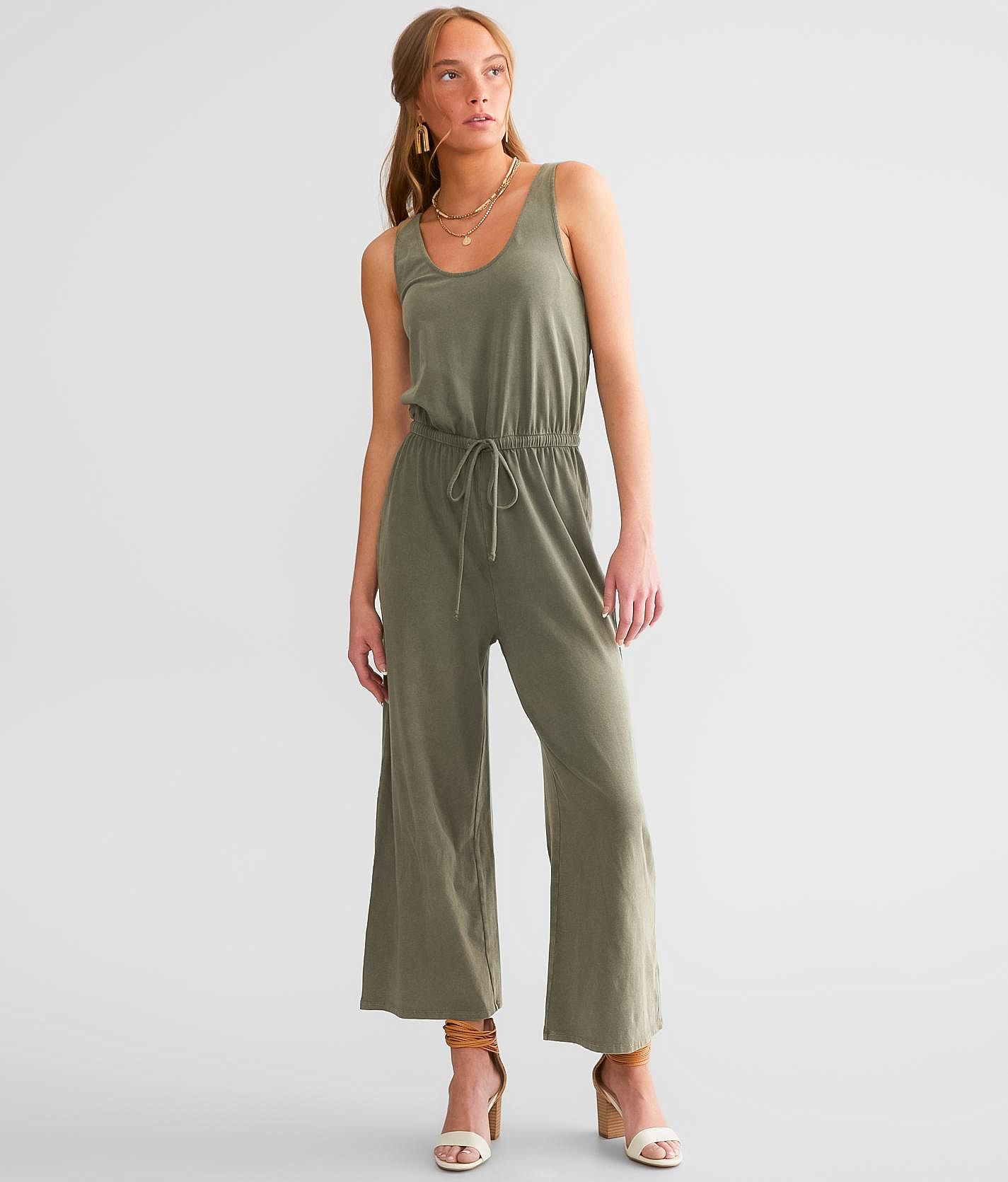 Listicle Undone Flare Denim Overalls - Women's Rompers/Jumpsuits