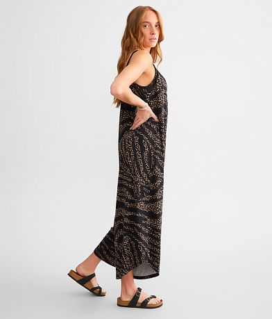 Z Supply Wild Dot Flared Jumpsuit FULL_LEFT_SIDE