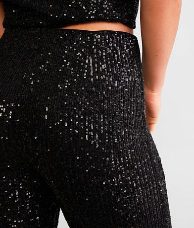 Z Supply Skylar Sequin Pant back pocket view