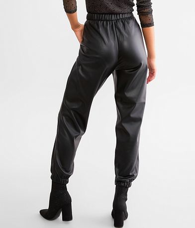 Z Supply Lenora Faux Leather Jogger BACK