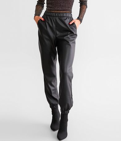 Z Supply Lenora Faux Leather Jogger FULL_LEFT_SIDE