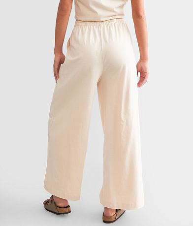 Z Supply Scout Jersey Wide Leg Cropped Pant BACK
