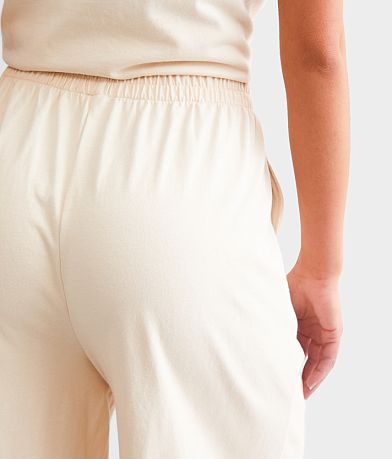 Z Supply Scout Jersey Wide Leg Cropped Pant BACK_POCKET