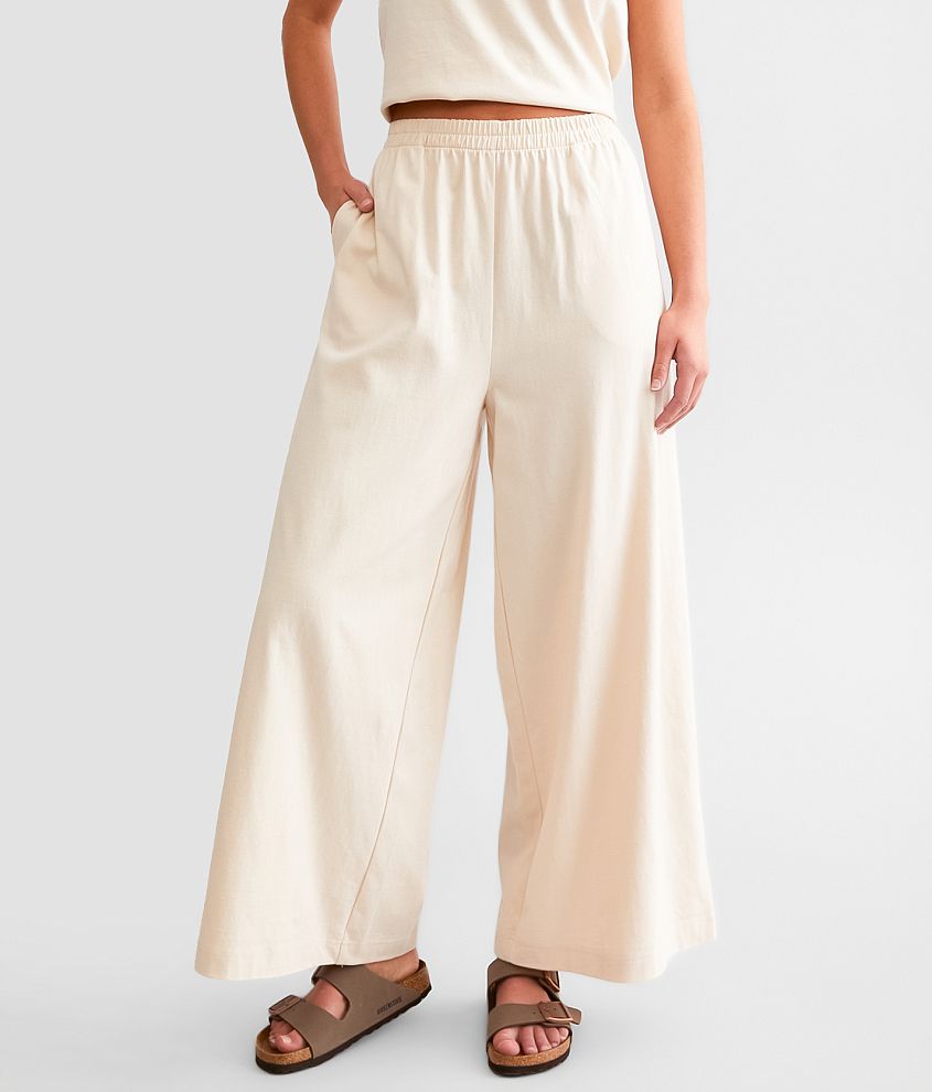 Z Supply Scout Jersey Wide Leg Cropped Pant