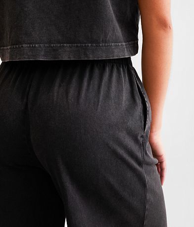 Z Supply Scout Jersey Wide Leg Cropped Pant BACK_POCKET