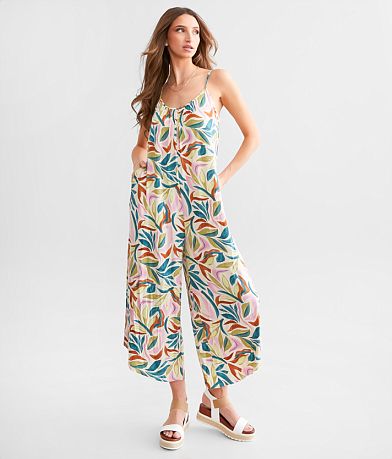 Z Supply The Safari Flared Jumpsuit front view