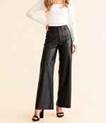 Z Supply Rilynn Faux Leather Straight Pant - Women's Pants