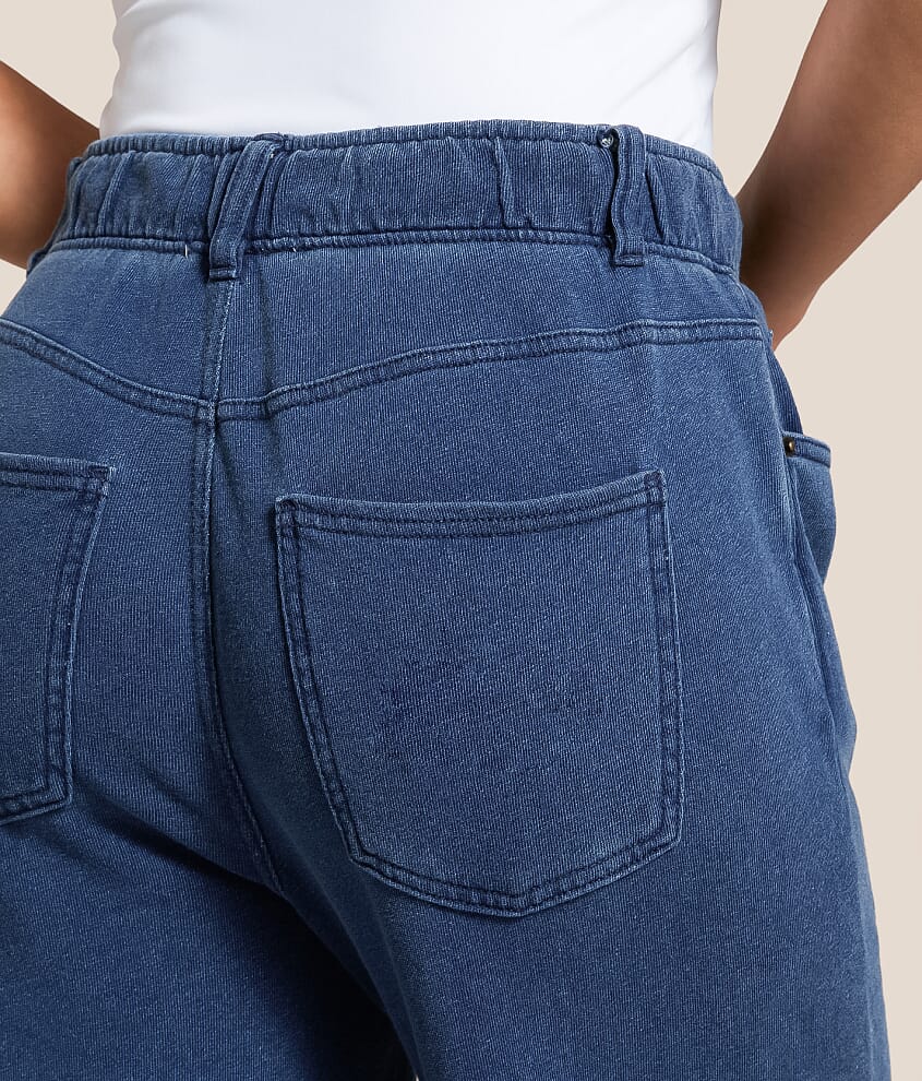 Entourage Knit Denim Straight Pant