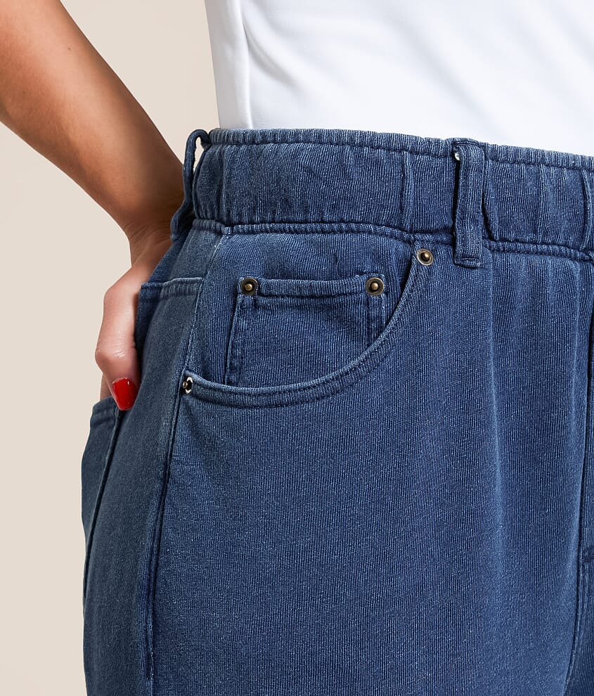 Entourage Knit Denim Straight Pant