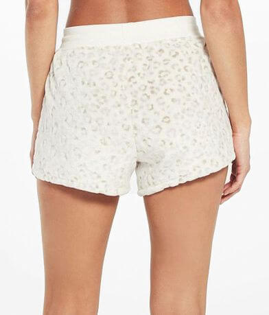Z Lounge Cuddle Up Frosted Leopard Plush Short back view