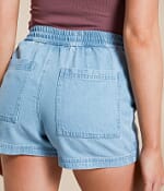 Z Supply Summerland Denim Stretch Short - Women's Shorts in Light