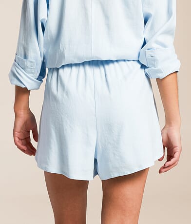 Z Supply The Perfect Linen Blend Short BACK