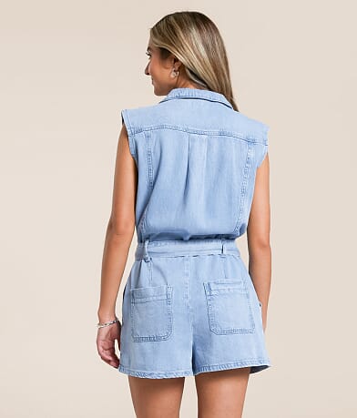 Z Supply Dash Twill Romper BACK