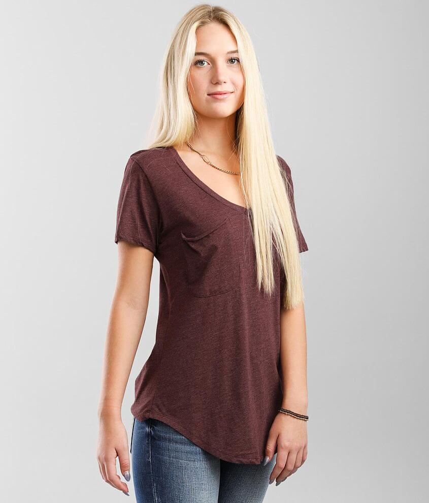Z Supply The Pocket T-Shirt - Women's T-Shirts in Crimson
