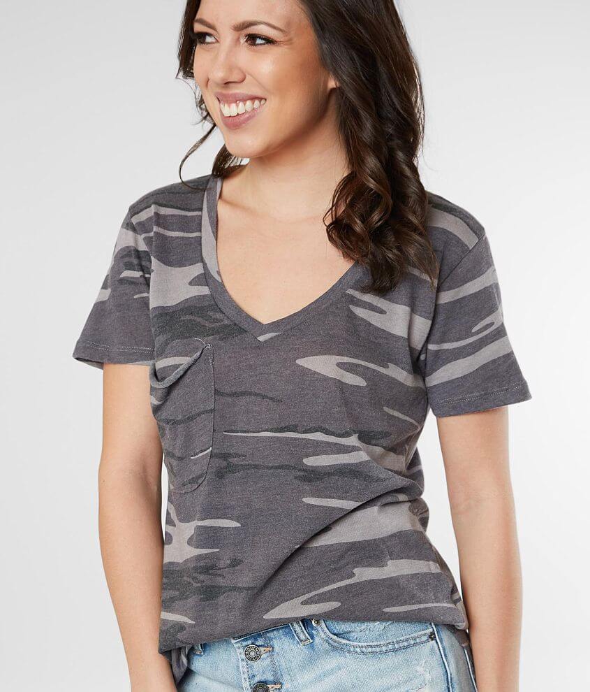 Camo V-Neck T-Shirt 