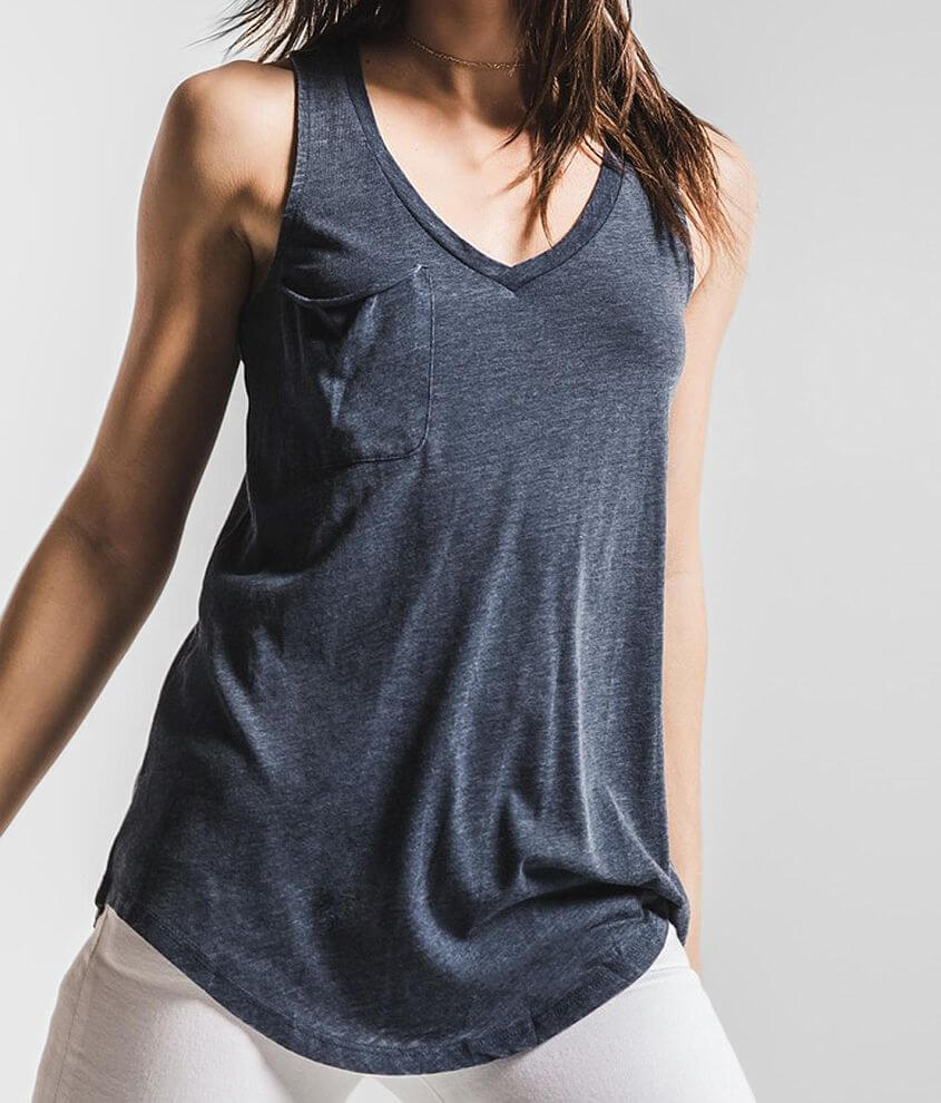Z Supply The Pocket Racer Tank Top front view