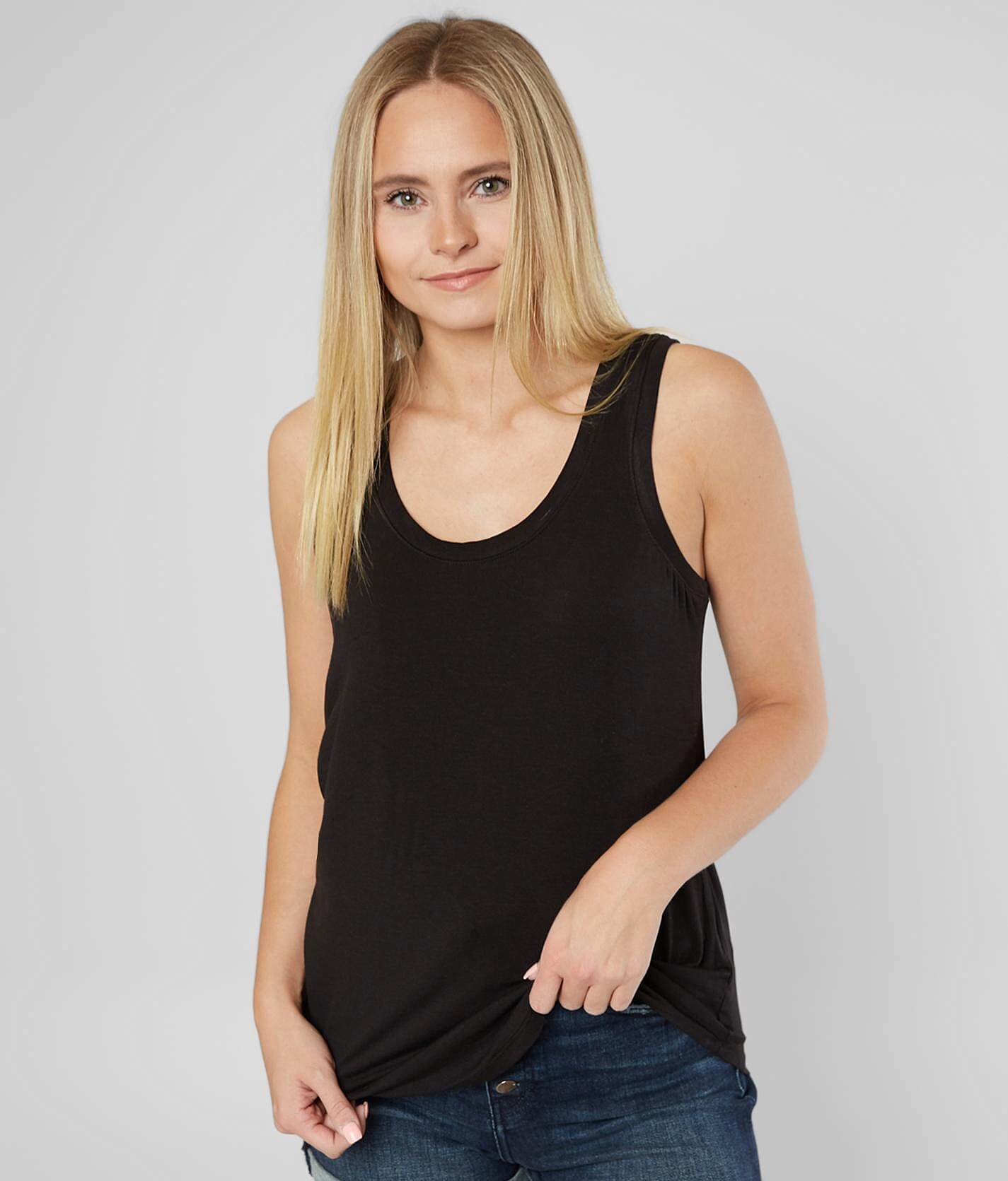 J. America Women's Zen Jersey Tank Top — 50% Cotton 50% Polyester, Acid-Washed With Silicone Finish