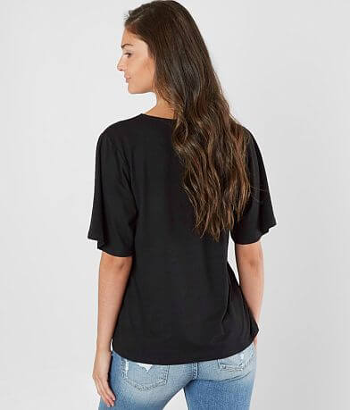 White Crow The Faux Suede T-Shirt back view