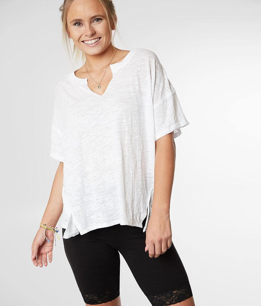 Z Supply The Airy Slub Knit Slouchy T-Shirt front view