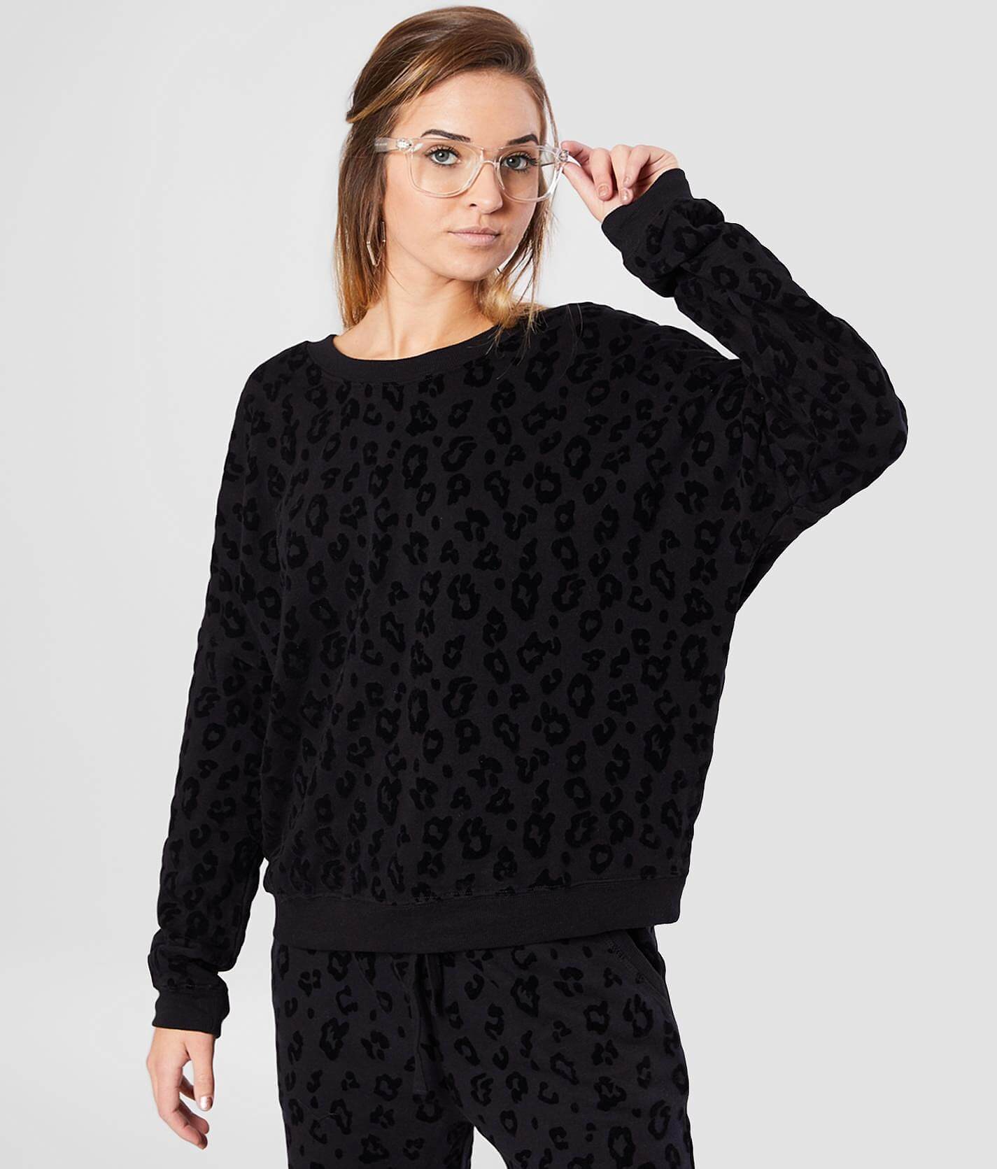 black leopard sweatshirt