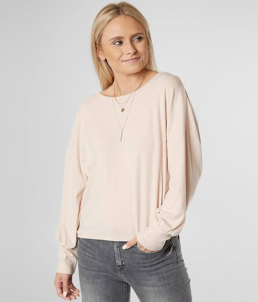 Image of White Crow Drop Shoulder Top