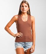 トップス 50%OFF soduk 23ss shrinked tank top Dianli Tank Tops Sleeveless Solid Square Neck T Shirts for