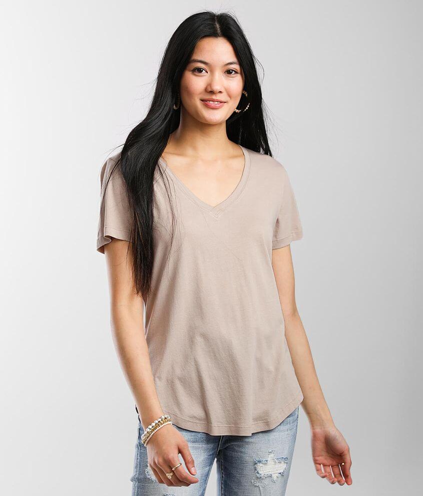 Z Supply Kasey Modal Blend T-Shirt - Women's T-Shirts in Mushroom